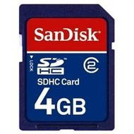 Memory card SANDISK Secure Digital 4GB - Memory Card