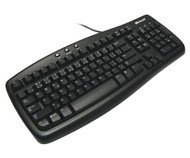 Promo klávesnice Microsoft Basic Keyboard CZ, černá (black), PS/2 - Keyboard