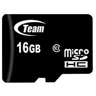 TEAM MicroSDHC 16GB Class 10 + SD Adapter - Memory Card