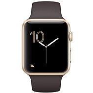 Apple Watch Series 1 42mm Gold aluminum with cocoa brown sport strap DEMO - Smart Watch