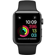 Apple Watch séria 1 42mm Space šedý hliník s čiernym športovým popruhom DEMO - Smart hodinky