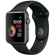 Apple Watch Series 1 42mm Space gray aluminum with black sports strap - Smart Watch