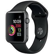Apple Watch Series 1 42mm Space gray aluminum with black sports strap - Smart Watch