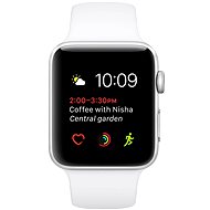Apple Watch Series 2 38mm Silver aluminum with white DEMO sports strap - Smart Watch