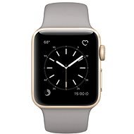 Apple Watch Series 2 38mm zlatý hliník s cementovo šedým športovým pásikom DEMO - Smart hodinky