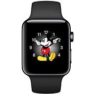 Apple Watch Series 2 42 mm-es hely fekete fekete rozsdamentes acél, fekete fekete övvel DEMO - Okosóra