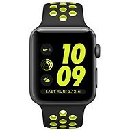 Apple Watch Nike+ 42mm Vesmírně šedý hliník s černým / Volt sportovním řemínkem Nike DEMO - Smartwatch