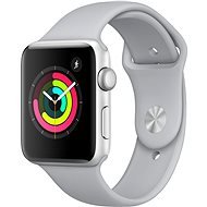 Apple Watch sorozat 3 42 mm-es GPS ezüst alumínium köd szürke sportos szíj DEMO - Okosóra