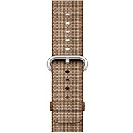 Apple 42mm Toasted Coffee / Caramel Woven Nylon Band with Gold Buckle DEMO - Watch Strap