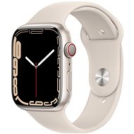 Apple Watch Series 7 45mm Cellular Hvězdně bílý hliník - Chytré hodinky