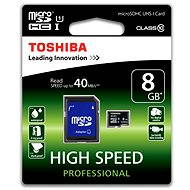 TOSHIBA microSDHC 8GB Class 10 UHS1 - Memory Card
