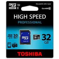 Toshiba Micro 32GB SDHC Class 10 with SD adapter - Memory Card