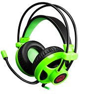 C-TECH Helios black - green - Headphones