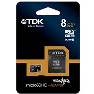 TDK Micro SDHC 8GB Class 10 + SD adapter - Memory Card