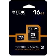 TDK Micro SDHC Class 16 GB 10 + SD Adapter - Memory Card