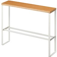 YAMAZAKI Slippers stand with shelf Tower 5152, white - Shoe Rack
