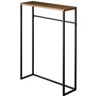 YAMAZAKI Tower 5165 console table, metal/wood, black - Console Table