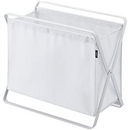Yamazaki Folding storage basket Tower 3544, metal/polyester, w.46 cm, white - Storage Box