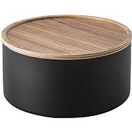 Yamazaki Storage box Rin 5802, tall, black - Storage Box