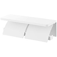 YAMAZAKI Double Wall Mounted Toilet Paper Holder Tower 1299, White - Toilet Paper Holder