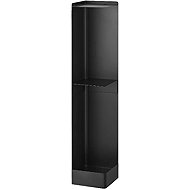 YAMAZAKI toilet organizer with wheels Tower 1490, black - Toilet Roll Dispenser