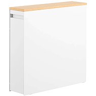 YAMAZAKI Tower 1426 Pull-out toilet organizer, white - Toilet Roll Dispenser