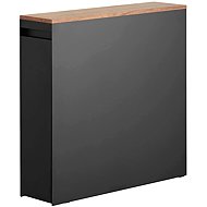 YAMAZAKI Tower 1427 Pull-out toilet organizer, black - Toilet Roll Dispenser