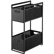 YAMAZAKI Kitchen Cabinet Organizer Tower 5219, black - Wardrobe Organiser