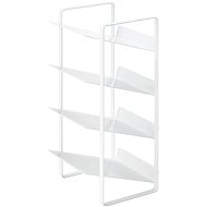 YAMAZAKI Bottle organizer for kitchen cabinet Tower 4304, metal, h.40 cm, white - Kitchen Organiser