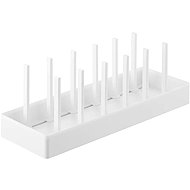 Yamazaki Tower 1361 Adjustable lid and pan organizer, white - Kitchen Organiser