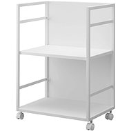 YAMAZAKI Semi-closed mobile shelf Tower 4810, white - Shelving Unit