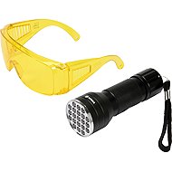 VOREL UV detection flashlight set with protective goggles TO-82756 - Car Mechanic Tools