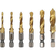 STHOR Sada vrtáků se závitníkem M3-M10 6 ks HEX TO-24200 - Drill Set