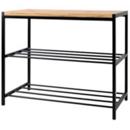 YLD OYE 61 × 31 × 49 cm, metal + wood - Shoe Rack