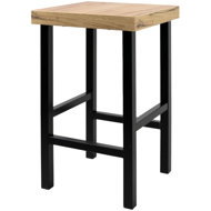YLD Chair PRIZY 30 × 30 × 47 cm, metal/wood - Stool