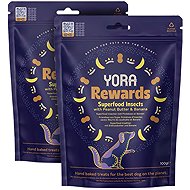 YORA Rewards insect treats with peanuts and banana 2 × 100 g - Dog Treats