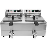 YATO Double chamber fryer with valve 2x 5000W 2x16l, 380 / 400 V - Deep Fat Fryer