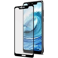 CELLY Full Glass for Nokia 5.1 Plus Black - Glass Screen Protector