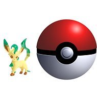 Pokémon - Pokeball mit Bauer Leafeon - Figur