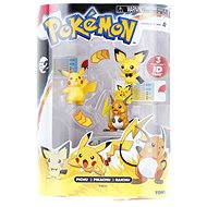Pokémon - set 3 pieces Pikachu Evolution - Figure