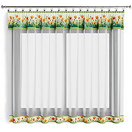 4sleep Finished curtain 300 × 140 cm - Flowers meadow - Curtain