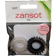 Zansot spiral elastic waterproof hair elastics 2 pcs black + white -  Hair Ties