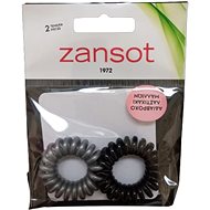 Zansot spiral elastic waterproof hair elastics 2 pcs black + grey -  Hair Ties