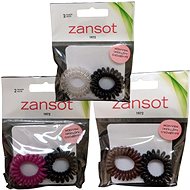 Zansot 3× spiral elastic waterproof hair elastics 2 pcs multi-coloured 2 -  Hair Ties