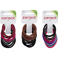 Zansot 3× elastic hair bands, fabric 8 pcs multicoloured 1 -  Hair Ties
