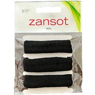 Zansot elastic hair elastics, fabric 3 pcs black -  Hair Ties