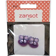 Zansot children's elastic hair elastics 2 pcs purple - Kids' Hair Tie
