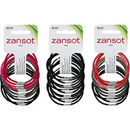 Zansot 3× elastic hair bands, 12 pcs, multicoloured 1 -  Hair Ties