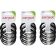Zansot 3× elastic hair bands, 12 pcs, black -  Hair Ties