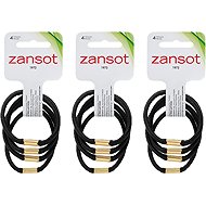 Zansot 3× elastic hair bands, 4 pcs, black -  Hair Ties